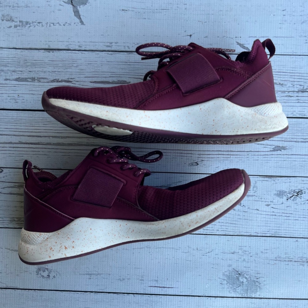 Reebok Womens Training Shoes Maroon Workout Fitness Dance Gym Size 8.5